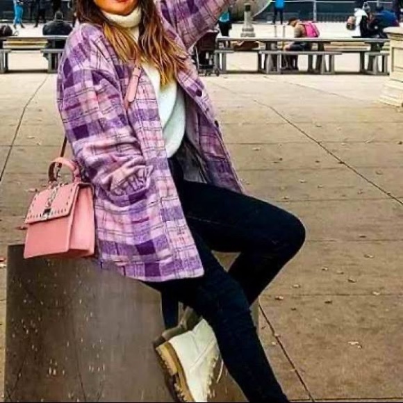 Universal Thread Plaid Shacket - Picture 4 of 6